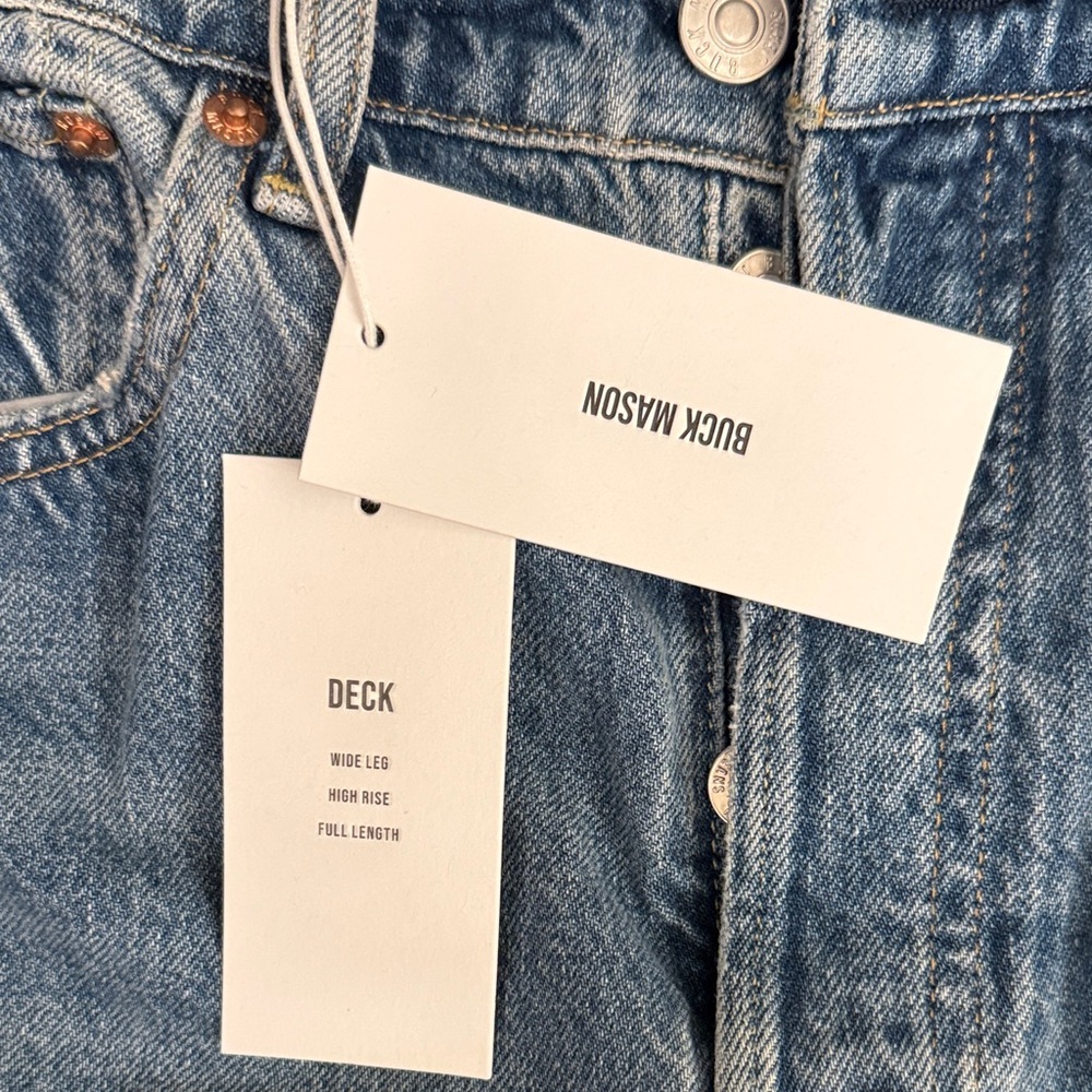 Buck Mason Deck Flare & Wide Leg Jeans - Picture 5 of 5